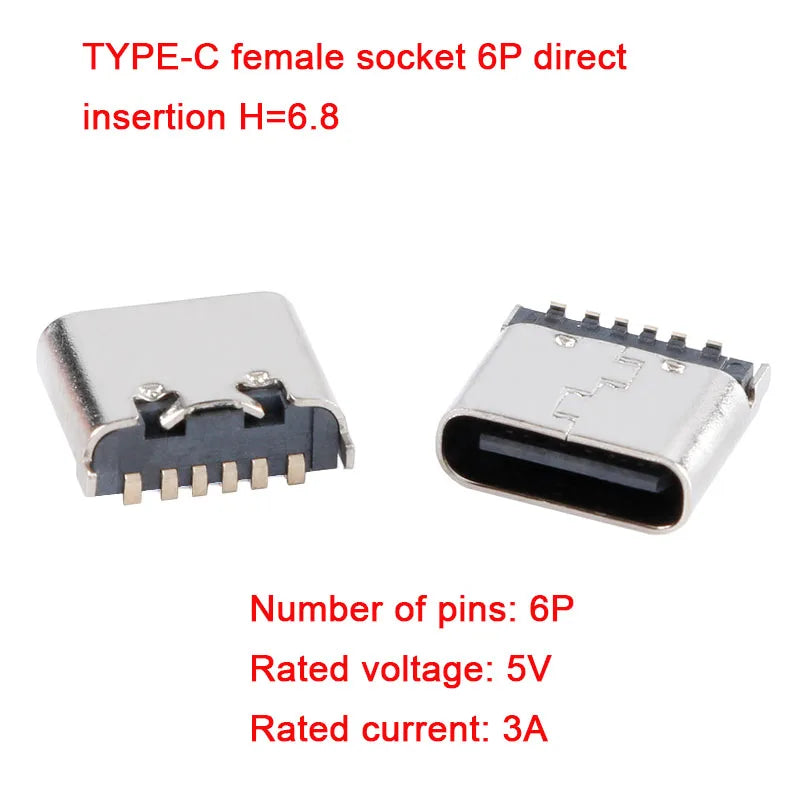 10Pcs/5Pcs USB Connector Type C Female Charging Port Jack 2/