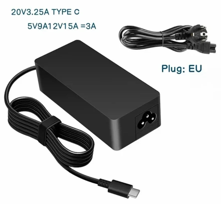 65W USB-C Laptop Charger for Lenovo ThinkPad X13 T14 E15 L13 L14 Yoga T15 Gen 4 3 2 Lenovo Thinkbook 15 Gen 4 3 2 ACL IAP Laptop