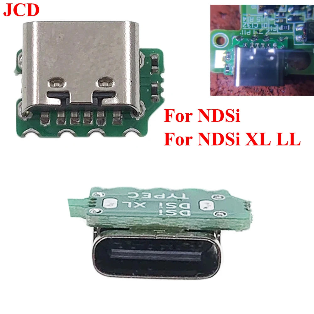 1-5PCS USB-C Replacement Charge Port For Nintendo NDSi XL LL