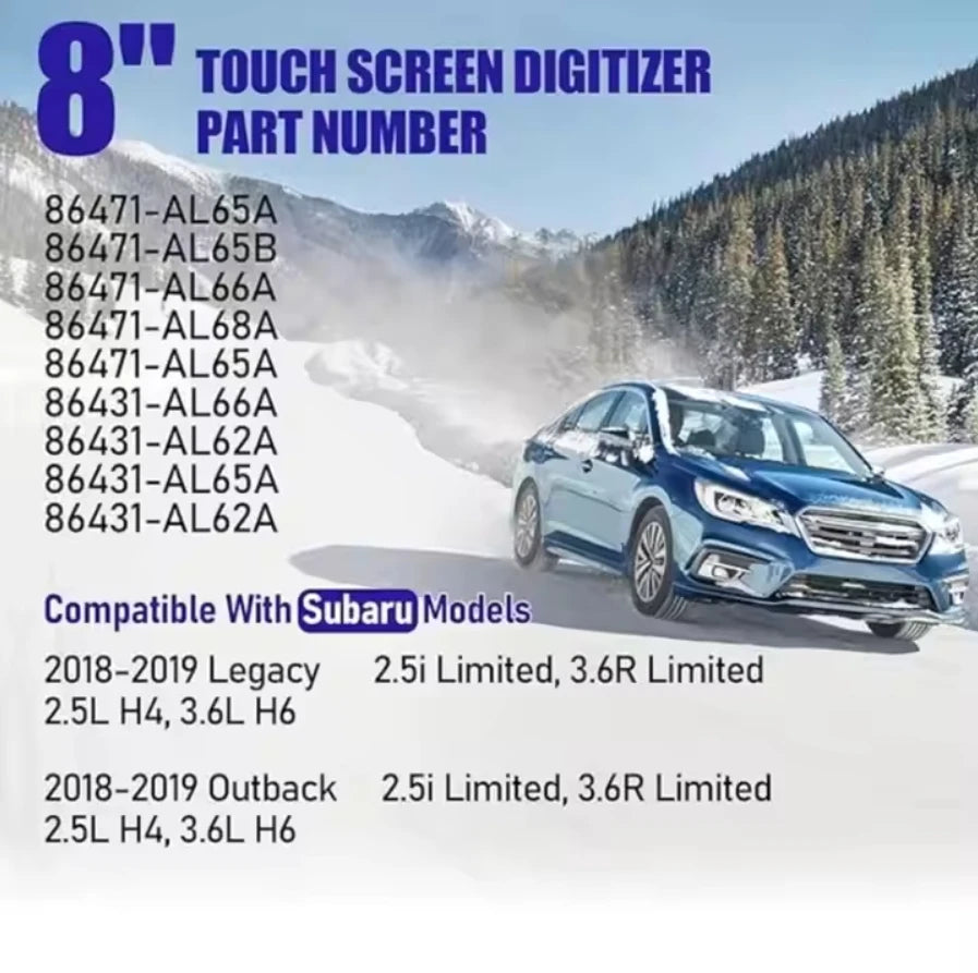 REPLACEMENT TOUCH-SCREEN Digitizer 2018 2019 for Subaru Lega