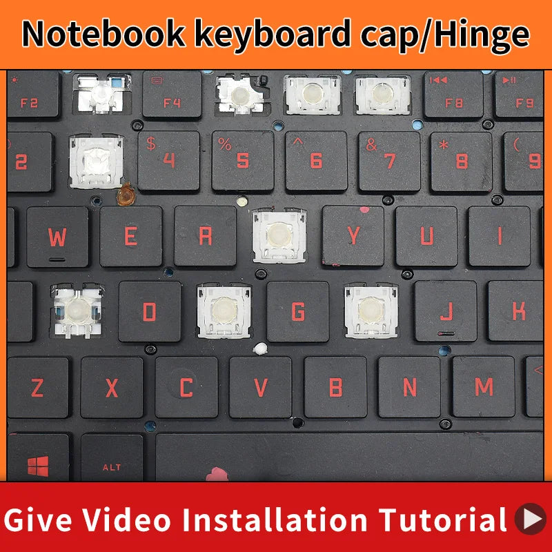 Replacement Keycap Key Cap&Scissor Clip&Hinge For HP OMEN Ga