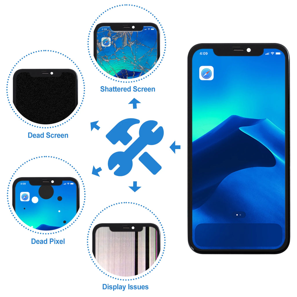 100% Tested Lcd For iPhone 11 Display 3D Touch Screen Replac