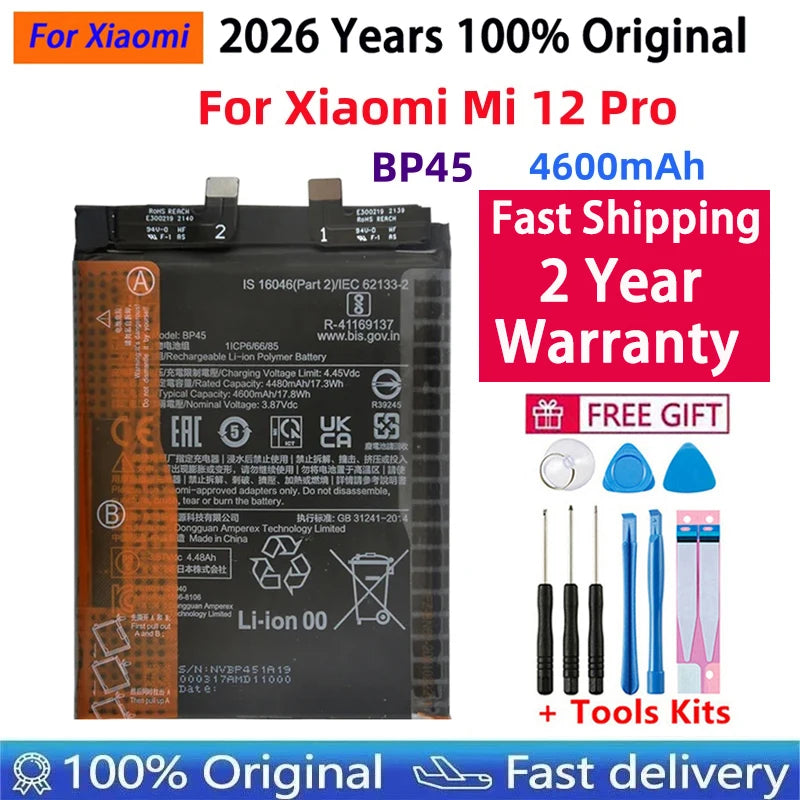 2026 Years 100% Original Phone Replacement Battery BP45 BP46