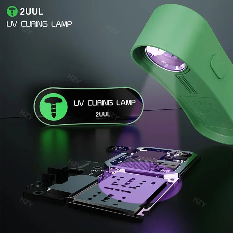 2UUL SC08 365-395nm Dual Band Mini UV Curing Lamp for Mobile