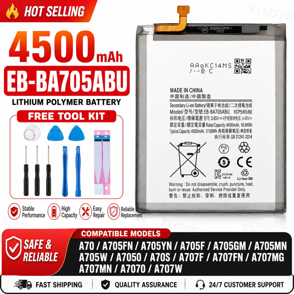 Quality Battery For Samsung S21 Ultra S21 Plus S20 FE A51 A70 A41 Note 20 Ultra A02S Phone Bateria Replacement