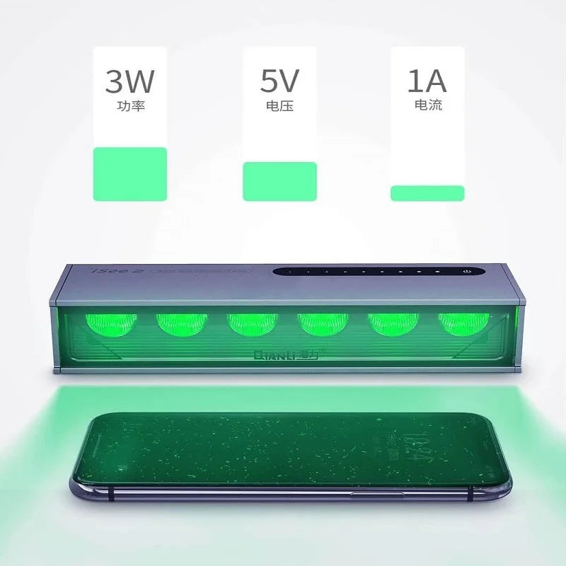Dust Detection Lamp Qianli Mega ISee 2 UV Green White Light 