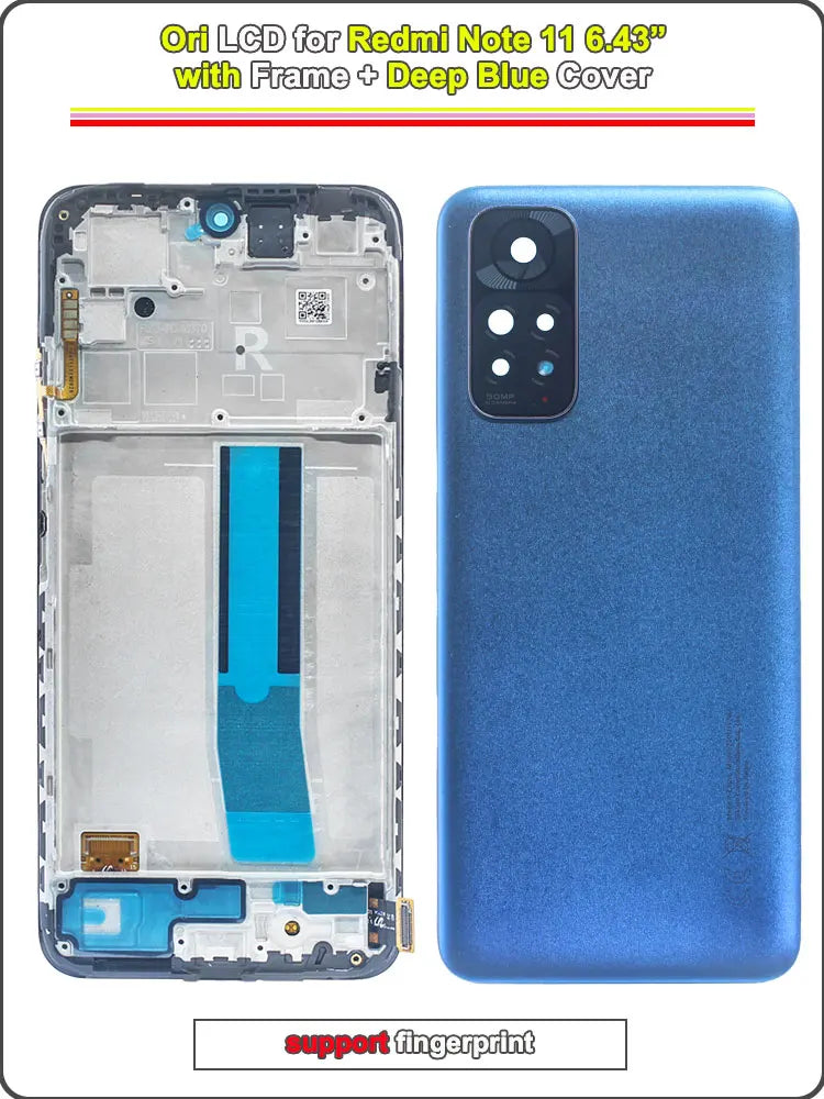 Super AMOLED LCD for Redmi Note 11 4G LCD Display Touch Screen Digitizer Replacement for Redmi Note 11 Phone 2201117TY 2201117TG