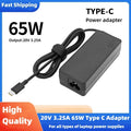 65W 20V 3.25A USB Type-C Laptop Power Adapter AC Charger For