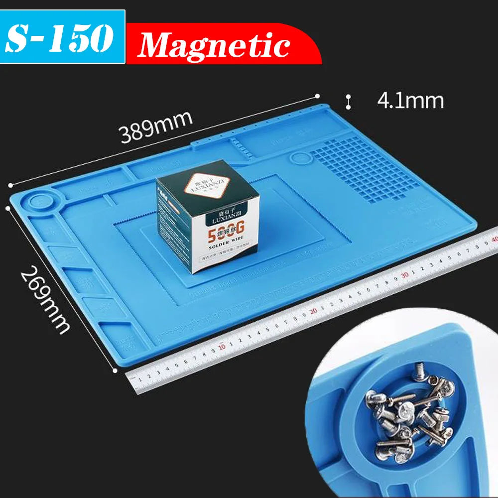 500 Heat-Resistant Soldering Station Silicon Mat Work Pad Desk Platform Welding Station for Electronic BGA Soldering Station