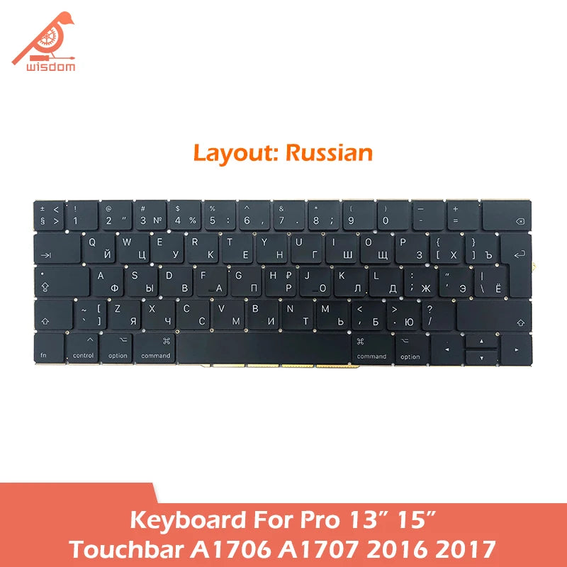 Laptop A1706 A1707 Keyboard For Macbook Pro Retina 13 15 Tou