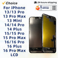 OLED 16 LCD For iPhone X XS XR 11 12 13 Pro Screen For INCEL