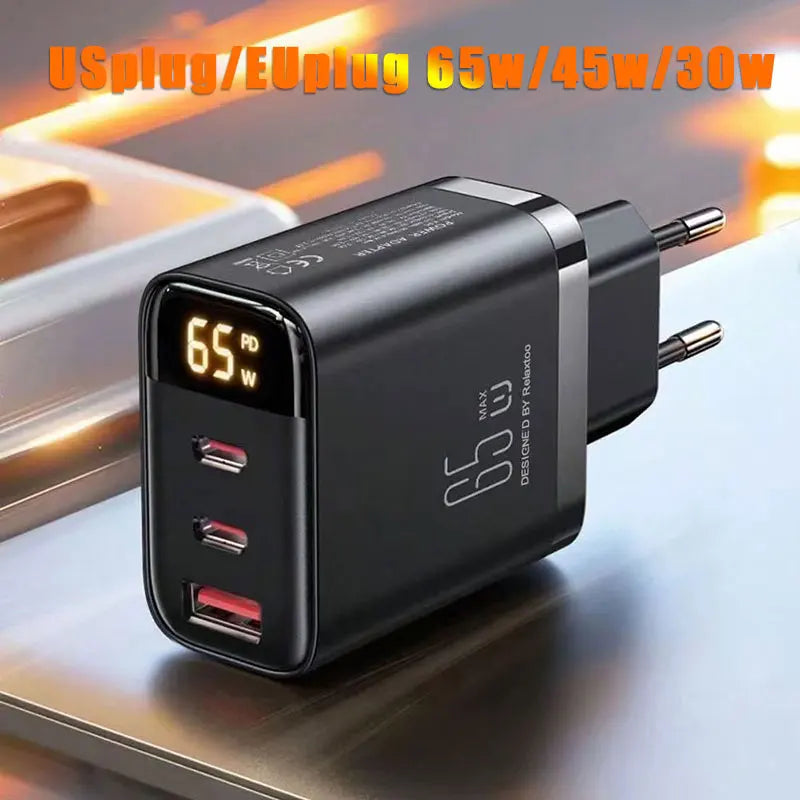 65w USB Type-C Charger PD Fast Charger Quick Charger PD 45W 