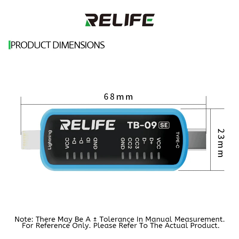 RELIFE TB-09 SE Simple Tail Insertion Tester No need to Disa