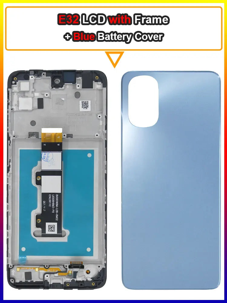 Tested LCD for Motorola Moto E32 XT2227 LCD Display Touch Screen Digitizer Assembly Replacement for Moto E32 XT2227 Phone creen