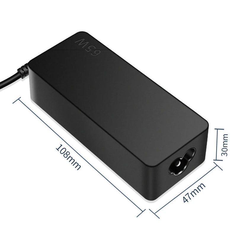 65W 20V 3.25A USB C Laptop Charger Adapter for Lenovo ThinkP