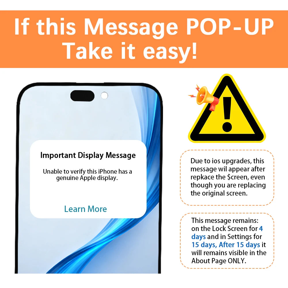 Display For Iphone 15 Oled Incell Display Tested 3D Touch Sc