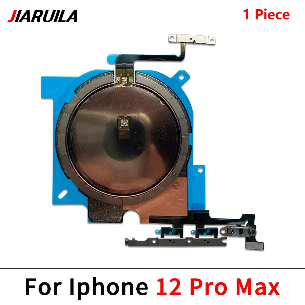 NEW Power Volume Flash Light NFC Wireless Charging Flex Cable For iPhone 12 13 mini 14 Pro Max 15 Plus Phone Repair Parts