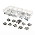 100pcs/ kit 10 Models Micro USB MINI usb female Android mobi