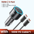 Toocki 150W Car Charger PD 65W PPS SFC2.0 45W for iPhone 17 Samsung Galaxy S26 Huawei Xiaomi OPPO Fast Type C Car Phone Charger