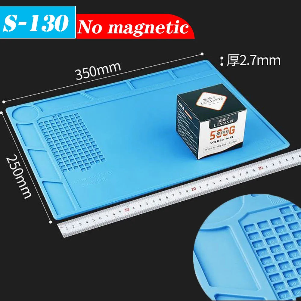 500 Heat-Resistant Soldering Station Silicon Mat Work Pad Desk Platform Welding Station for Electronic BGA Soldering Station