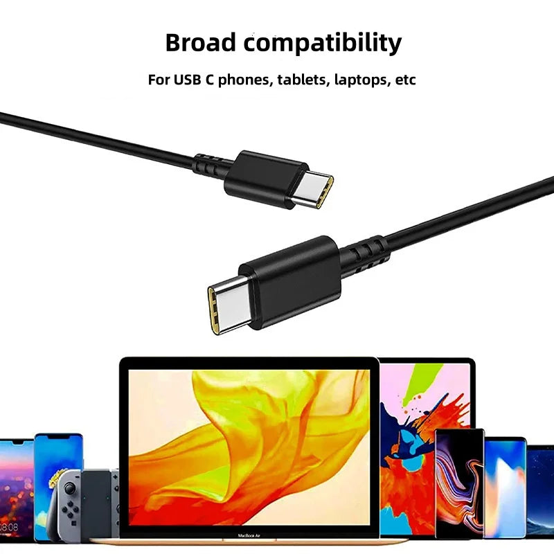 65W 20V 3.25A USB Type-C Laptop Power Adapter AC Charger For