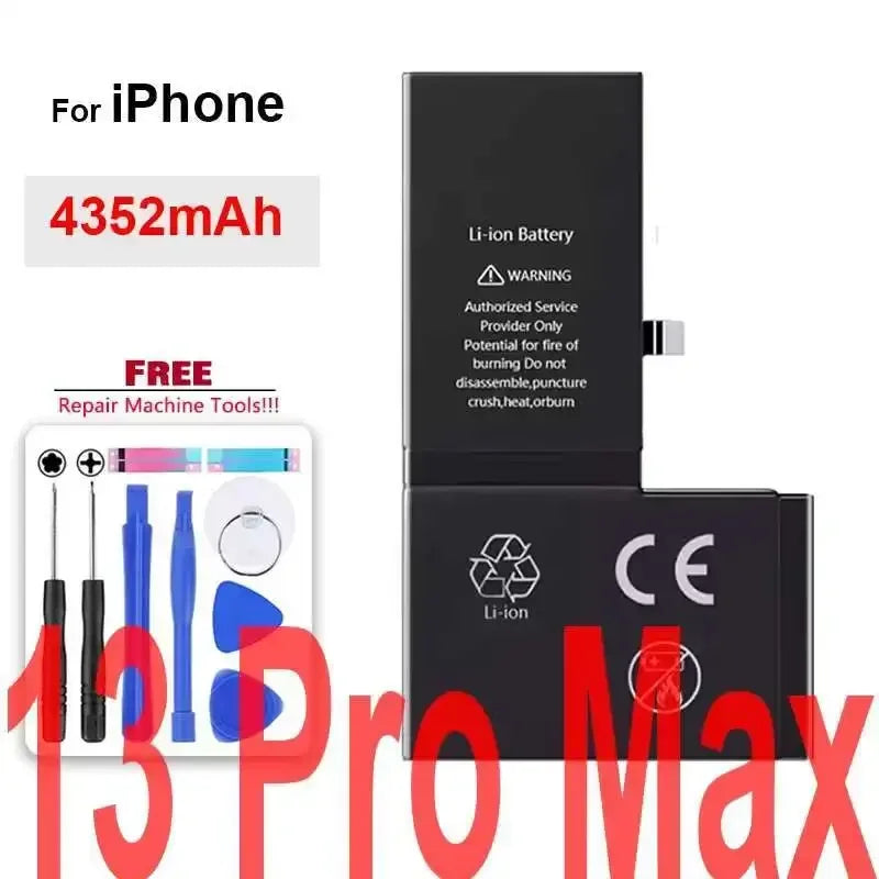 Li-ion Battery For iPhone 11 12 13 14 15 Pro Max Mini Plus SE X XR XS Max 12mini 13pro 13promax Replacement Phone Batteries