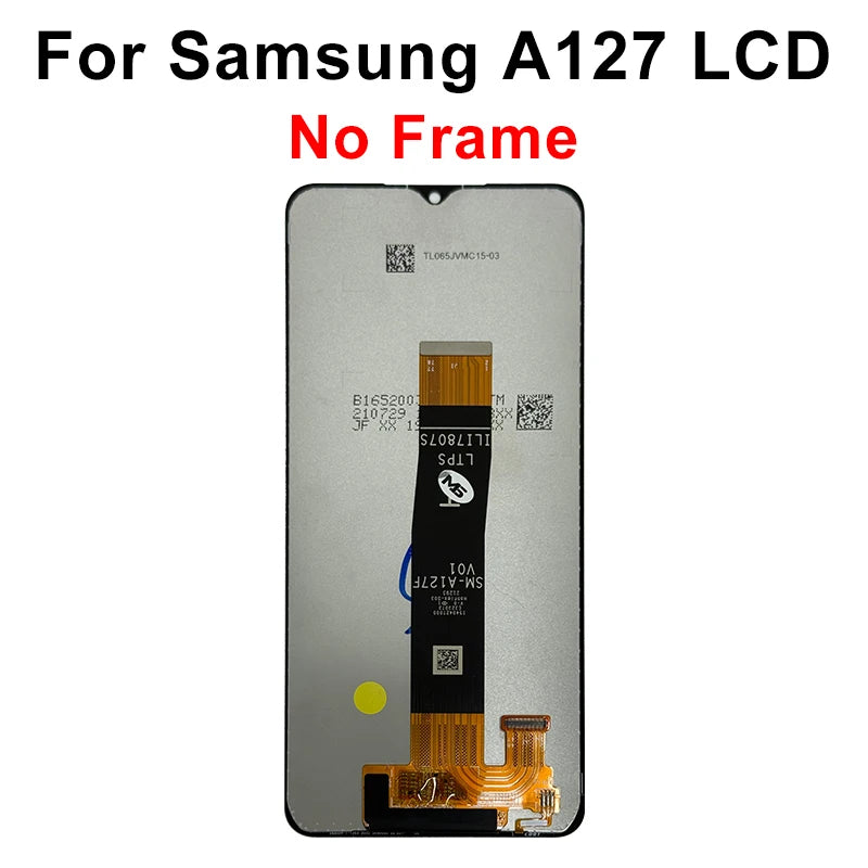 OLED For Samsung A12 Nacho LCD Display Touch Screen Digitizer Assembly For Samsung A127 A127F A127M A127U LCD With Frame