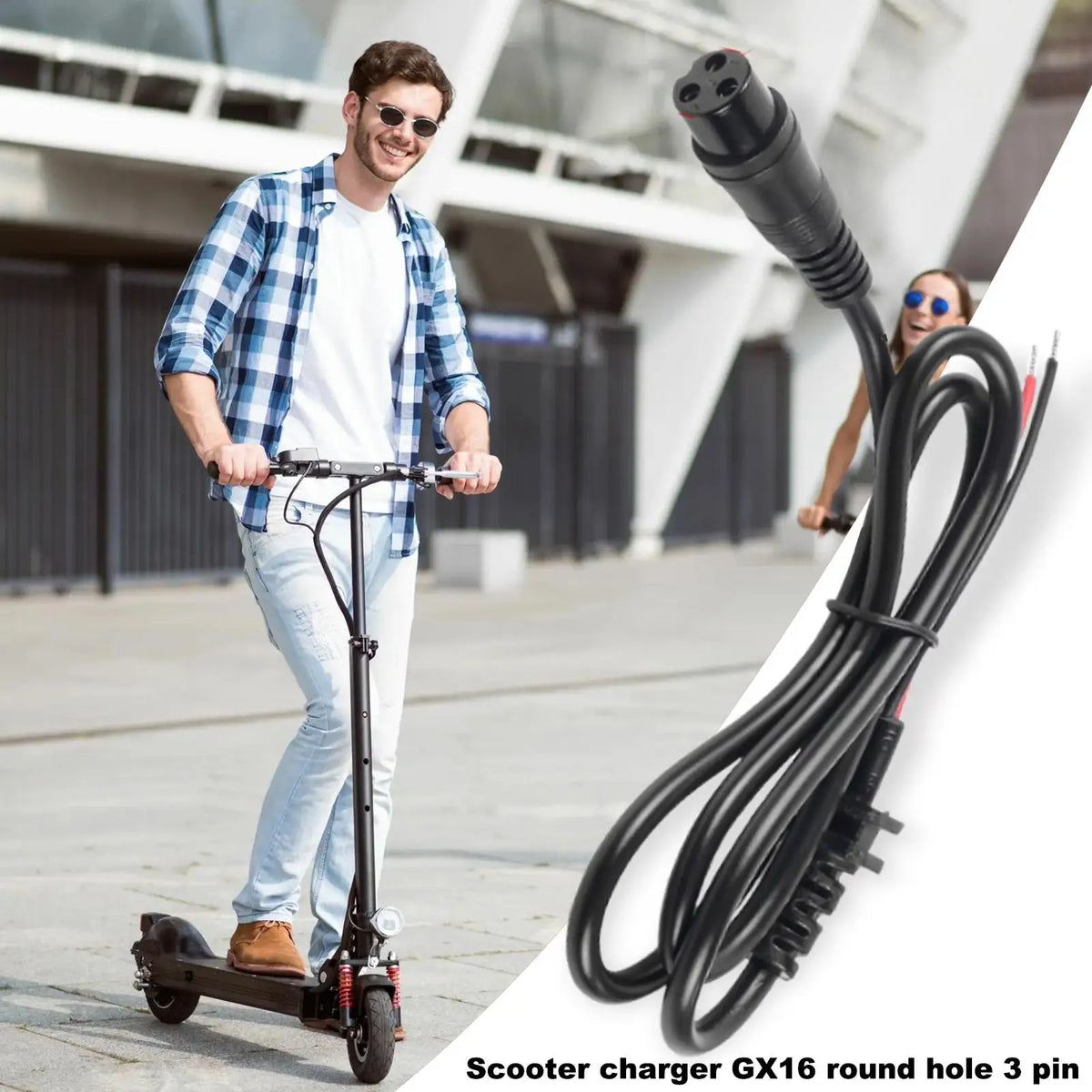 220V/10A Balancing Scooter Hoverboard 3 Pin Aviation Head Ch