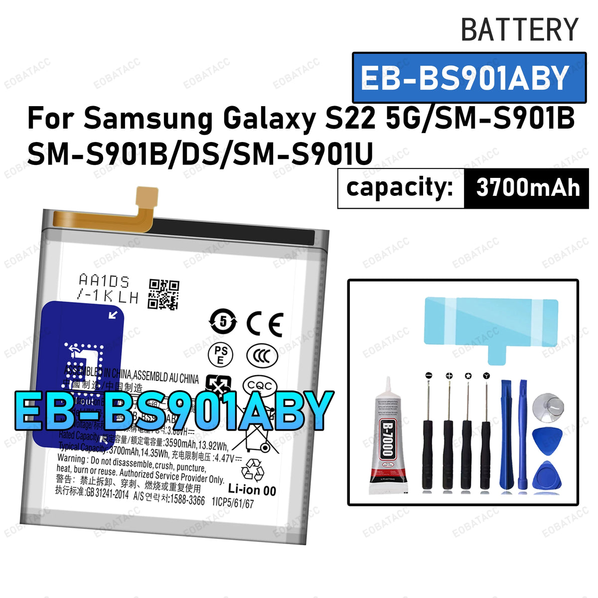 100% New Zero Cycle EB-BS901ABY Battery For Samsung Galaxy S