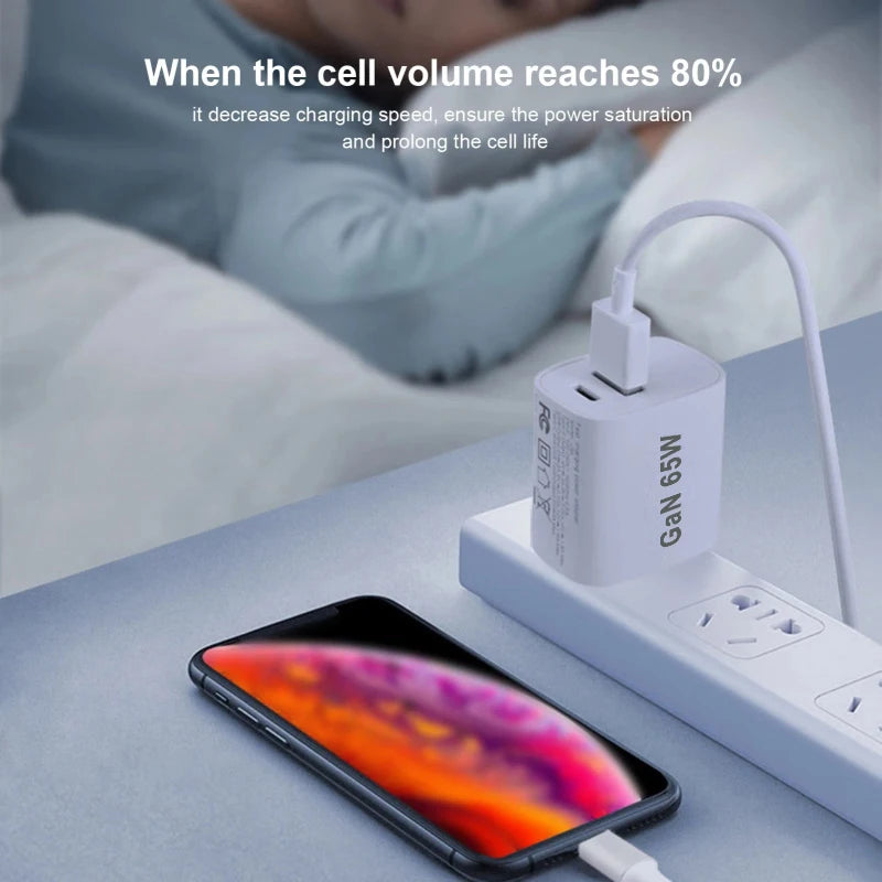 55w 65w AU Plug Fast USB Charger Type C Charger for Xiaomi R
