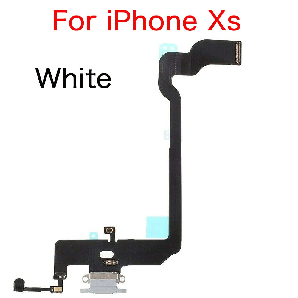 Charging Port Flex For iPhone X XR XS Max USB Charger Dock Connector Flex Cable With Mic Module Replacement Parts