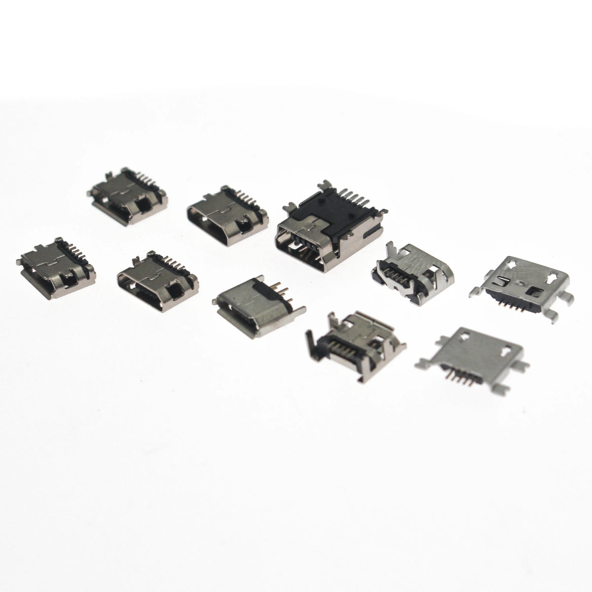 100pcs/ kit 10 Models Micro USB MINI usb female Android mobi