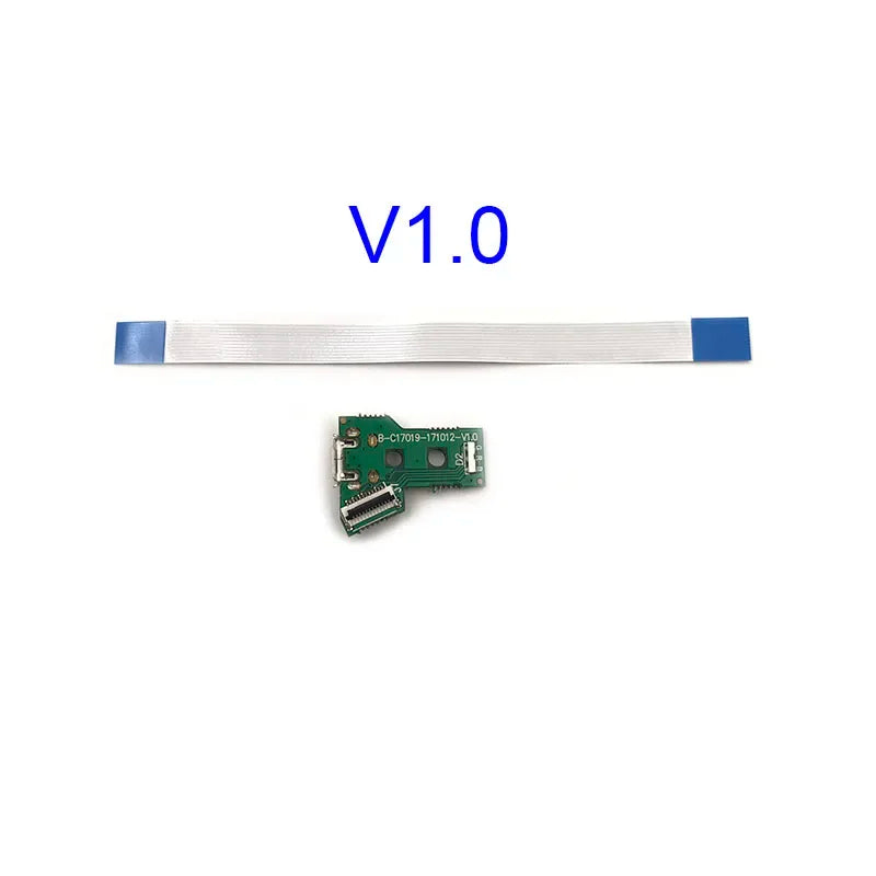1PC V1 V2 USB Charging Port Socket Circuit Board 12Pin Connector For PS4 OEM Controller Light Charging Motherboard Board