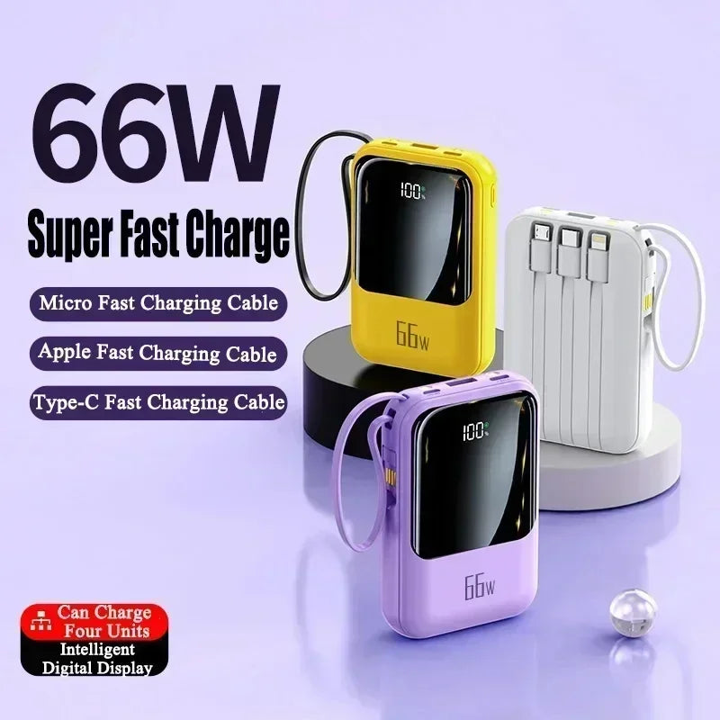 30000mAh large capacity 66W super fast charging PD22.5W port