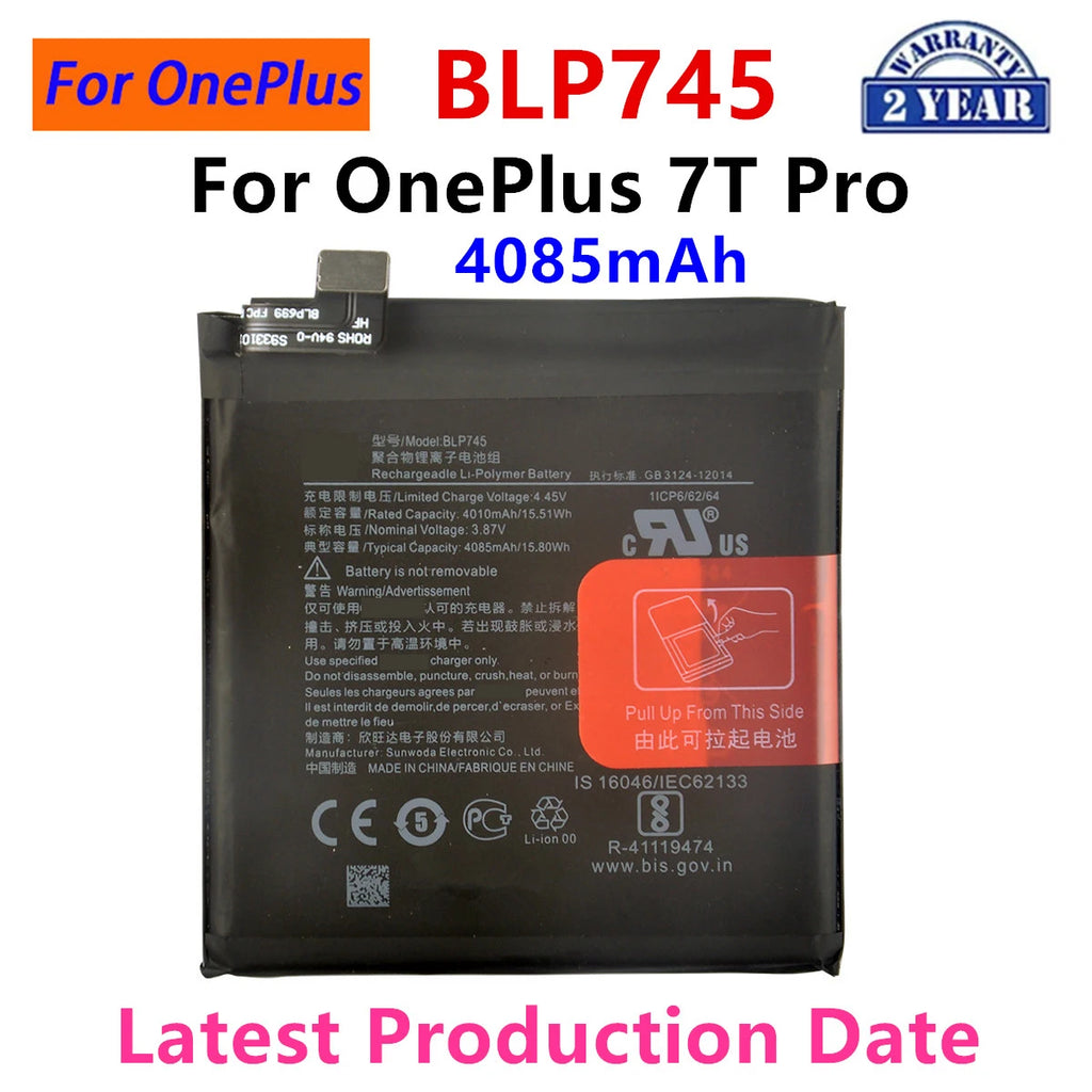 100% Orginal BLP745 4085mAh Replacement Battery For OnePlus 