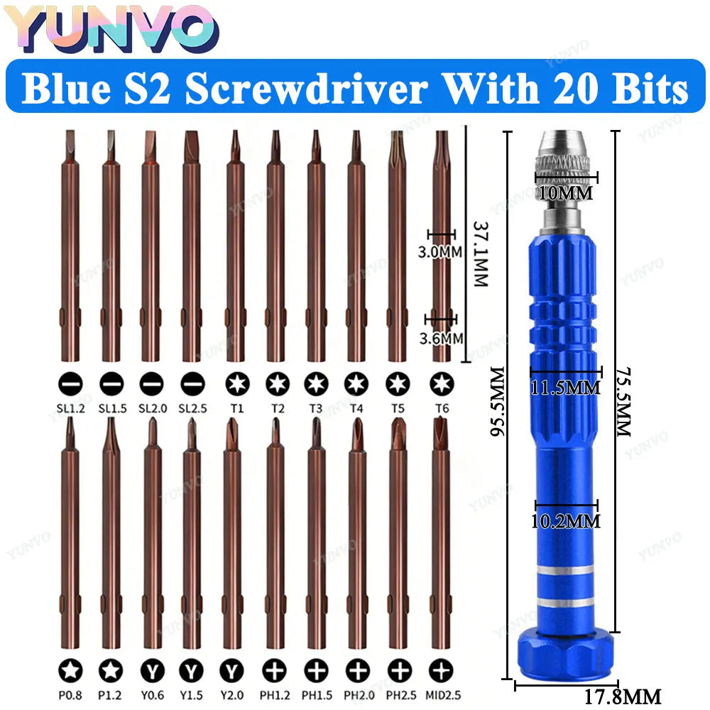Precision Screwdriver Set Mobile Phone Tablet Repair Tool Kit Battery Screen Disassembly Dust Cleaning Pentagon Screwdriver Tool