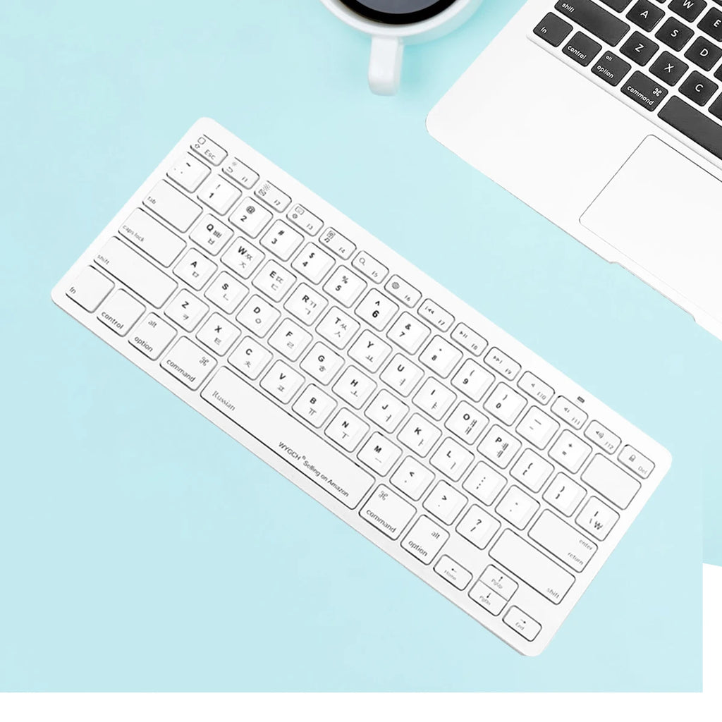 3pcs White Keyboard Sticker for Russia Korean Arabic Spanish