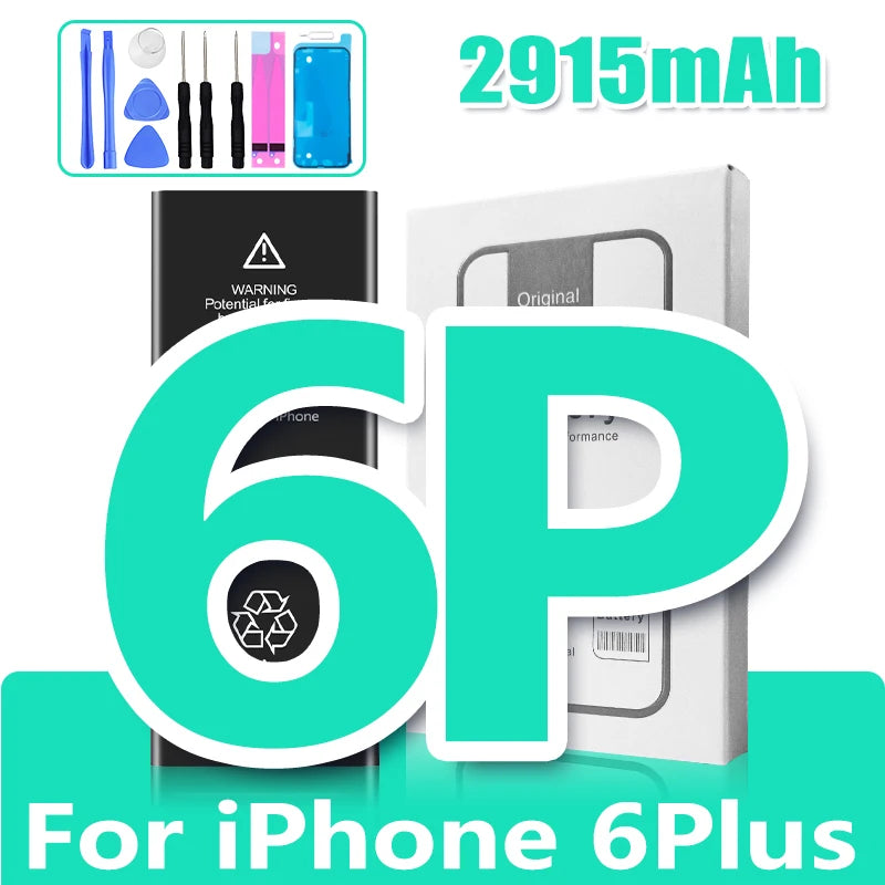 Battery for iPhone 6S 6 Plus 7 8 X XR XS Max 11 11 Pro Mobile Phone Replacement Cell High Capacity with Free Tools Set DIY