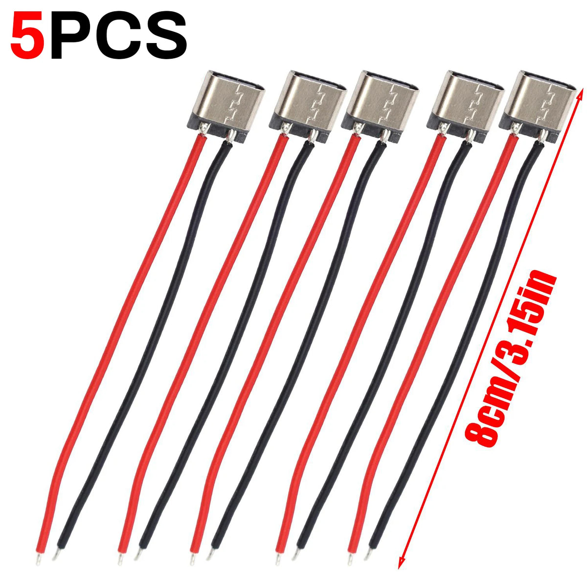 10/5Pcs Type-C 2P Welding USB-C Phone Charging Socket Easy Test Female Socket DIY Quick Charging USB-C Connector Accessories