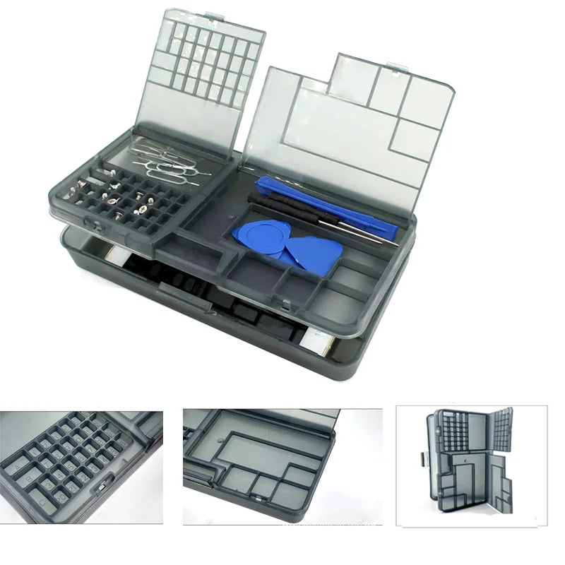 Bright Black Double-layer Electronic Component Storage Box S