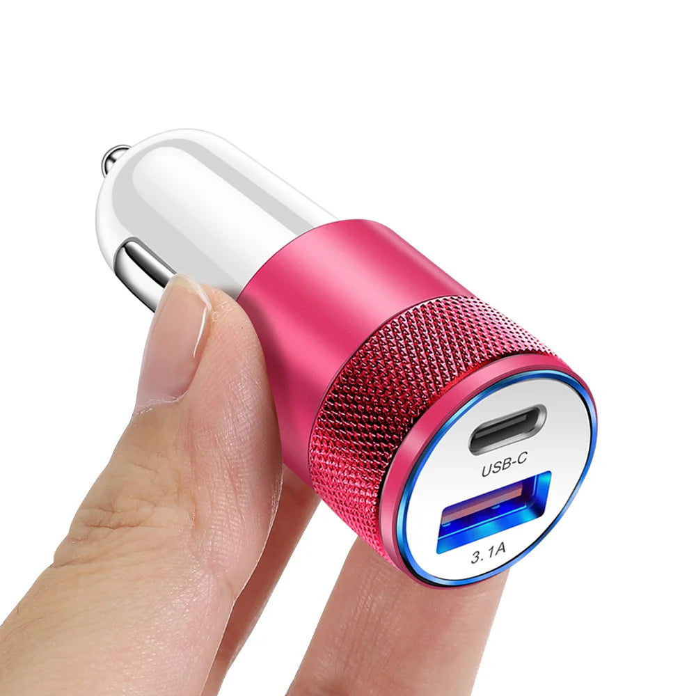Olaf Dual USB C Fast Car Charger 40W 2 Port Type C PD Car Phone Charger for iPhone 13 12 11 Pro Max Samsung Power Adapter in Car