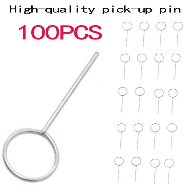 100pcs Eject Sim Card Ejector Tool Pick-up Pin Universal Mob