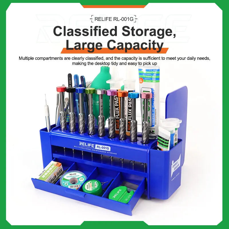 RELIFE RL-001G Multifunction Tool Storage Box Large Capacity