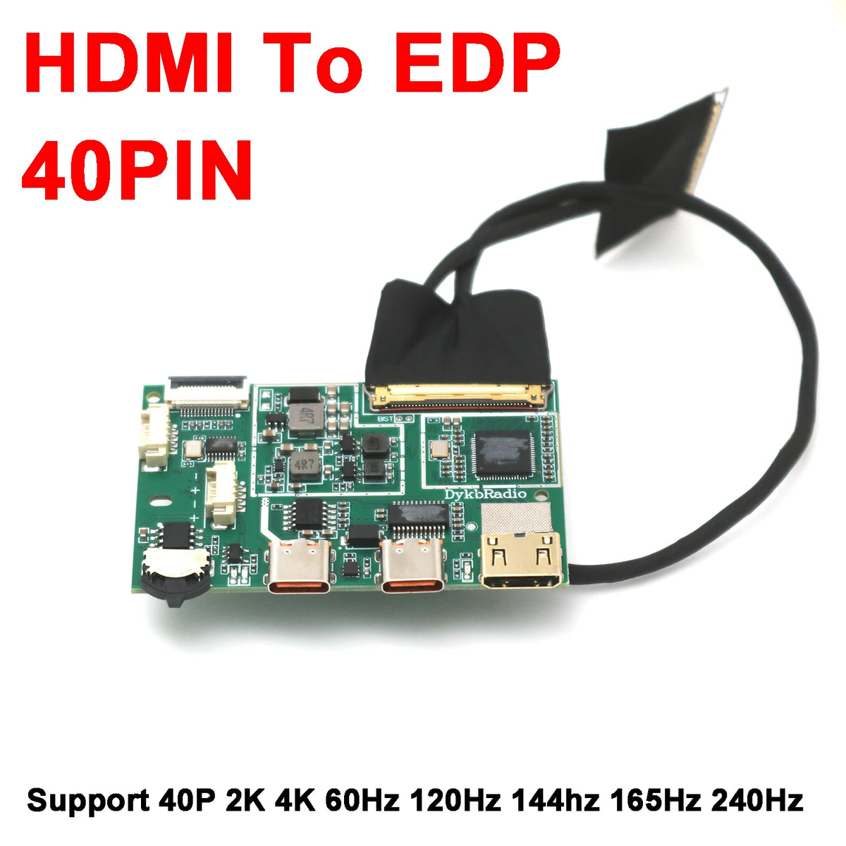 2K 4K DP To EDP Driver Board 40PIN EDP Signal Adapter Projec