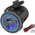 83W 12V USB Outlet Laptop Charger 65W USB-C PD3.0 & 18W QC3.