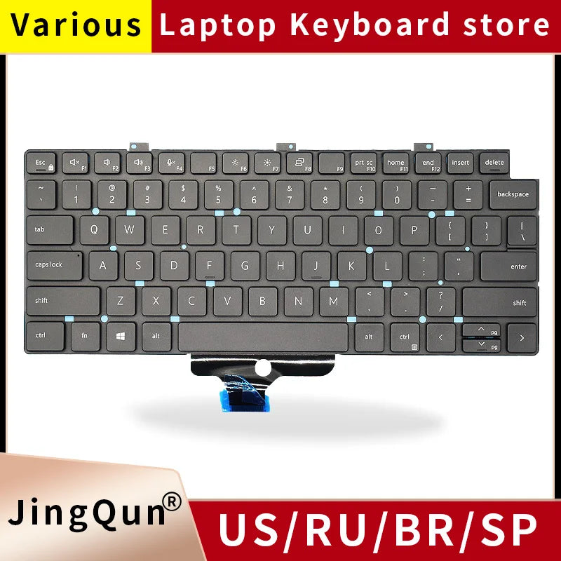 Replacement SP/US/RU/IT Russian Spanish Laptop Keyboard For 