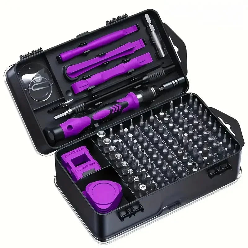 115Pcs Precision Screwdriver Set Mini Repair Tool Kit Torx Triwing Bits for Computer Macbook Men Gift