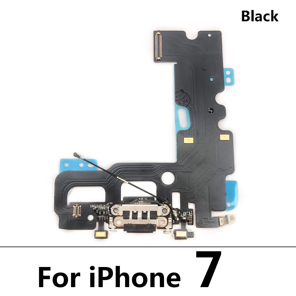 For Iphone 6 6S 7 8 Plus Dock Connector Micro USB Charger Charging Port Flex Cable Microphone Board Replacement Parts