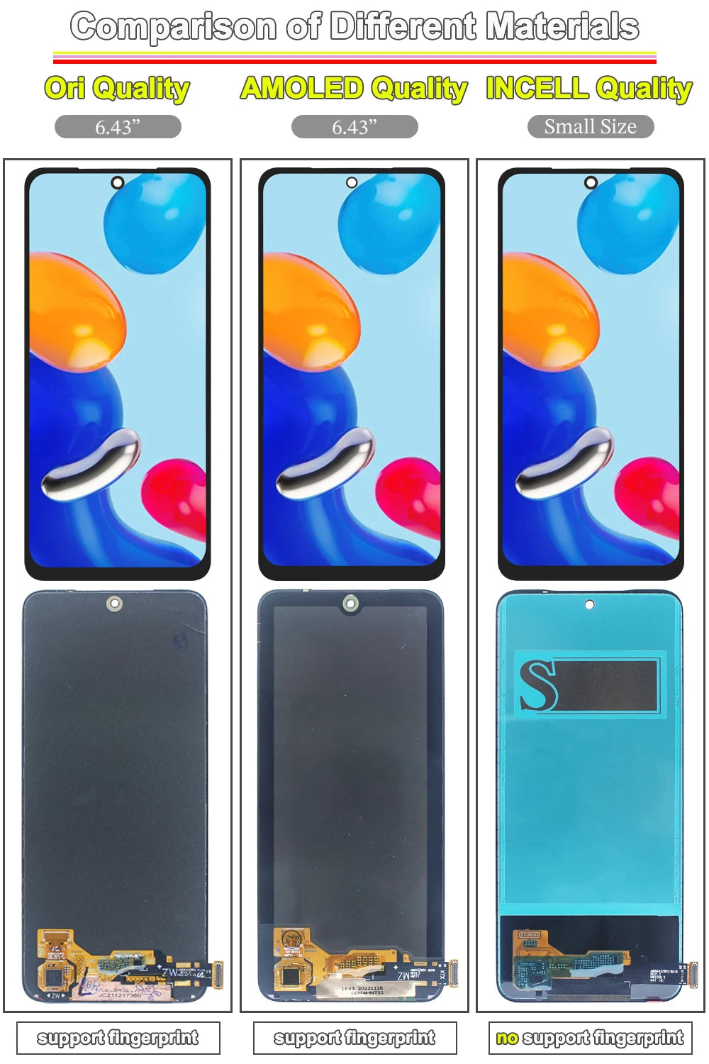 Super AMOLED LCD for Redmi Note 11 4G LCD Display Touch Scre