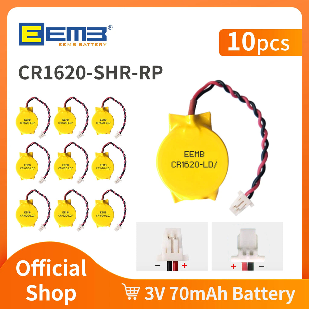 10pcs CR2032/CR2016/CR1620/CR2025 CMOS Battery 3V Batteries for PC Laptop Motherboard Car Keys Remote Replacement